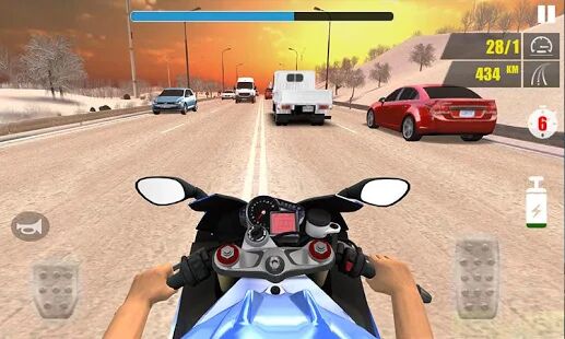 Скачать бесплатно Traffic Rider 3D [Мод открытые покупки] 1.3 - RUS apk на Андроид