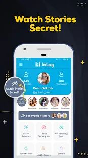 Скачать бесплатно InLog - Кто смотрел мой профиль Instagram [Открты функции] 2.0 - RU apk на Андроид
