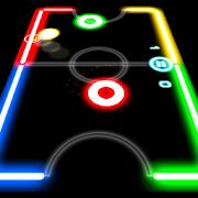 Скачать бесплатно Glow Hockey [Мод открытые покупки] 1.3.9 - Русская версия apk на Андроид