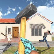 Скачать бесплатно Granny Kick Neighbor: gun shooting game [Мод открытые уровни] 6.2 - RU apk на Андроид