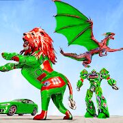 Скачать бесплатно Игра Dragon robot car - робот-трансформер игры [Мод много монет] 1.4.1 - RUS apk на Андроид