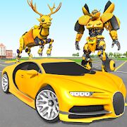 Скачать бесплатно Deer robot car game - робот-трансформер игры [Мод открытые уровни] 1.0.7 - RUS apk на Андроид