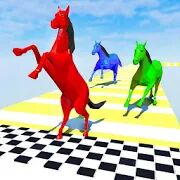 Скачать бесплатно лошадь бегать весело гонка 3D Единорог игры [Мод меню] 3.2 - Русская версия apk на Андроид