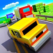 Скачать бесплатно Blocky Highway: Traffic Racing [Мод открытые покупки] 1.2.2 - RU apk на Андроид