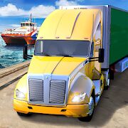 Скачать бесплатно Ferry Port Trucker Parking Simulator [Мод безлимитные монеты] 1.3 - Русская версия apk на Андроид