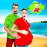 Скачать бесплатно виртуальная беременная мама: семейный симулятор [Мод много монет] 1.0 - Русская версия apk на Андроид