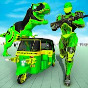 Скачать бесплатно Tuk Tuk Auto Rickshaw Transform Dinosaur Robot [Мод открытые покупки] 2.4 - Русская версия apk на Андроид