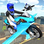 Скачать бесплатно Flying Motorbike Simulator [Мод много монет] 1.21 - Русская версия apk на Андроид