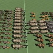 Скачать бесплатно Animal Epic Battle Simulator [Мод безлимитные монеты] 1.3 - RUS apk на Андроид