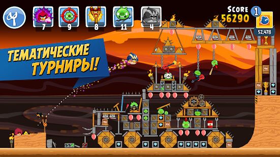 Скачать бесплатно Angry Birds Friends [Мод открытые покупки] 10.0.2 - RU apk на Андроид