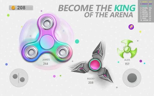 Скачать бесплатно Игра Fidget Spinner .io [Мод много денег] 190.5 - RUS apk на Андроид