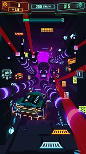 Скачать бесплатно Neon Flytron: Cyberpunk Racer [Мод меню] 1.9.3 - RU apk на Андроид