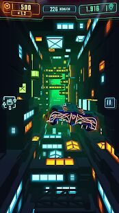 Скачать бесплатно Neon Flytron: Cyberpunk Racer [Мод меню] 1.9.3 - RU apk на Андроид