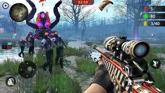 Скачать бесплатно Zombie 3D Gun Shooter- Fun Free FPS Shooting Game [Мод много денег] 1.2.5 - RU apk на Андроид