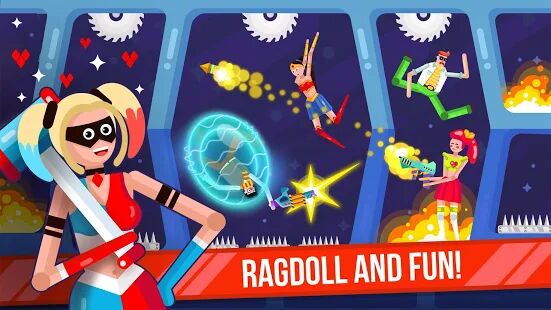 Скачать бесплатно Ragdoll Rage: Heroes Arena [Мод много денег] 1.5.1 - Русская версия apk на Андроид