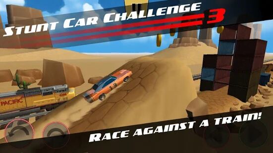 Скачать бесплатно Stunt Car Challenge 3 [Мод открытые уровни] 3.33 - RUS apk на Андроид