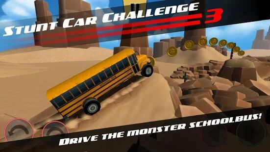 Скачать бесплатно Stunt Car Challenge 3 [Мод открытые уровни] 3.33 - RUS apk на Андроид