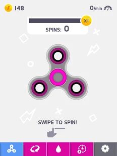 Скачать бесплатно Fidget Spinner [Мод много денег] 1.3.4 - RU apk на Андроид