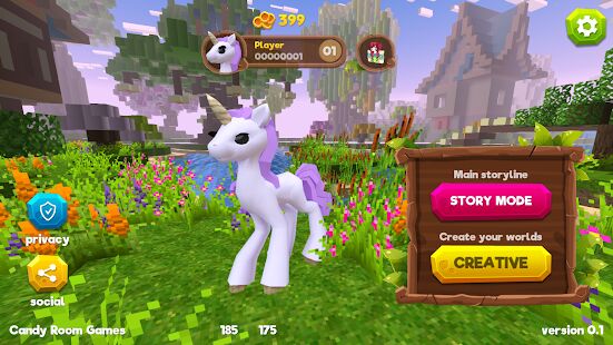 Скачать бесплатно Pony World: Craft [Мод меню] 1.2.0 - Русская версия apk на Андроид