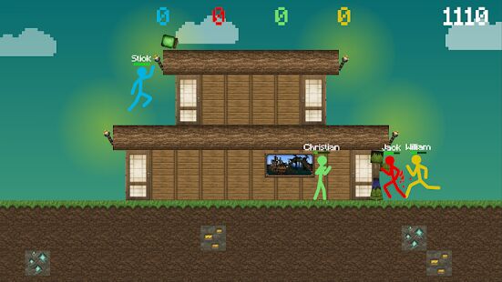 Скачать бесплатно Stickman vs Multicraft: Survival Craft Pocket [Мод много монет] 1.1.1 - RU apk на Андроид