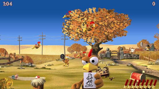 Скачать бесплатно Moorhuhn Deluxe - Crazy Chicken - The Original [Мод много денег] 2.7.2 - RU apk на Андроид