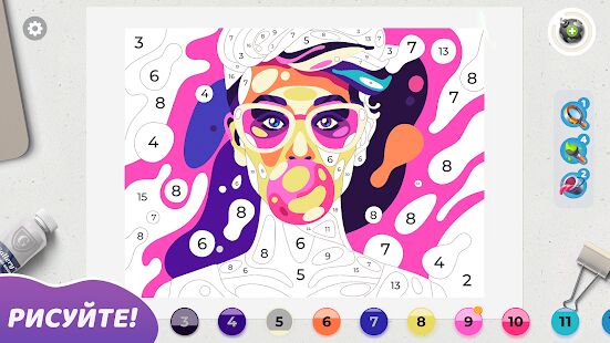 Скачать бесплатно Gallery: Раскраска по цифрам и декорирование дома [Мод много монет] 0.251 - RU apk на Андроид