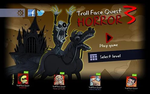 Скачать бесплатно Troll Face Quest: Horror 3 Nightmares [Мод много денег] 2.2.4 - Русская версия apk на Андроид