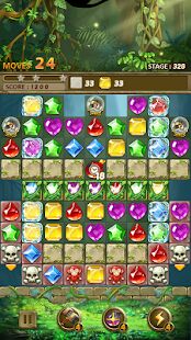 Скачать бесплатно Jewels Jungle : Match 3 Puzzle [Мод много денег] 1.8.9 - RUS apk на Андроид