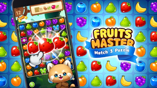 Скачать бесплатно Fruits Master : Fruits Match 3 Puzzle [Мод открытые покупки] 1.2.4 - Русская версия apk на Андроид