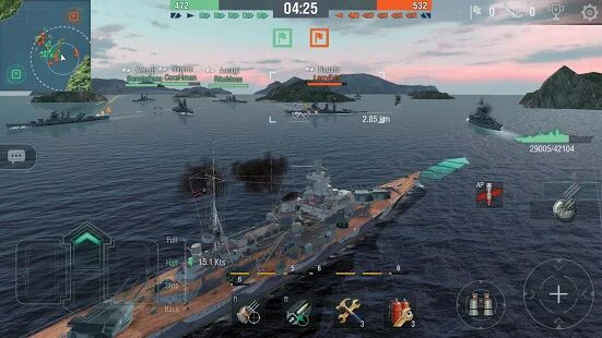 Скачать бесплатно World of Warships Blitz: морской ММОРПГ PvP шутер [Мод открытые покупки] 4.1.1 - RUS apk на Андроид