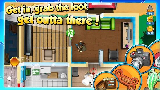 Скачать бесплатно Robbery Bob 2: Double Trouble [Мод безлимитные монеты] 1.6.8.14 - Русская версия apk на Андроид