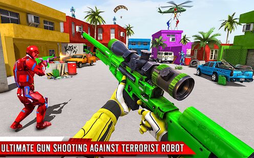 Скачать бесплатно Fps робот стрелялки - Контртеррористическая игра [Мод открытые покупки] 2.7 - RU apk на Андроид