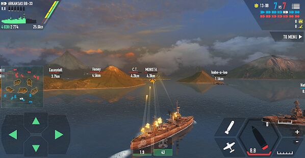 Скачать бесплатно Battle of Warships: Морской бой [Мод открытые уровни] 1.72.12 - RUS apk на Андроид
