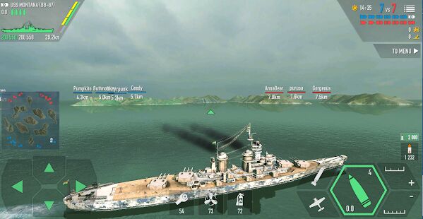 Скачать бесплатно Battle of Warships: Морской бой [Мод открытые уровни] 1.72.12 - RUS apk на Андроид