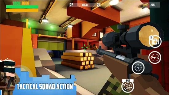 Скачать бесплатно Block Gun: FPS PvP War - Online Gun Shooting Games [Мод открытые уровни] 6.7 - Русская версия apk на Андроид