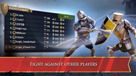 Скачать бесплатно Knights Fight 2: честь и слава [Мод открытые покупки] 1.5.5 - RUS apk на Андроид