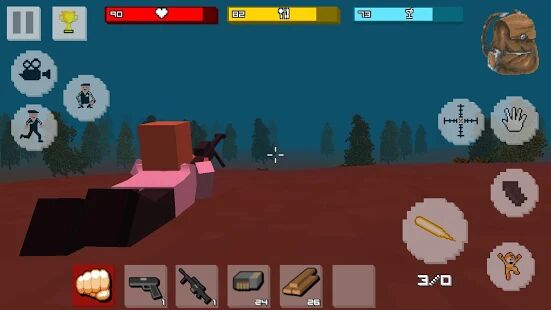 Скачать бесплатно Zombie Craft Survival: бесплатная игра-стрелялка [Мод открытые уровни] 40 - RUS apk на Андроид