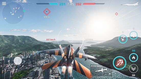 Скачать бесплатно Sky Combat: онлайн ПВП бои на самолётах 5х5 [Мод открытые покупки] 6.1 - RUS apk на Андроид