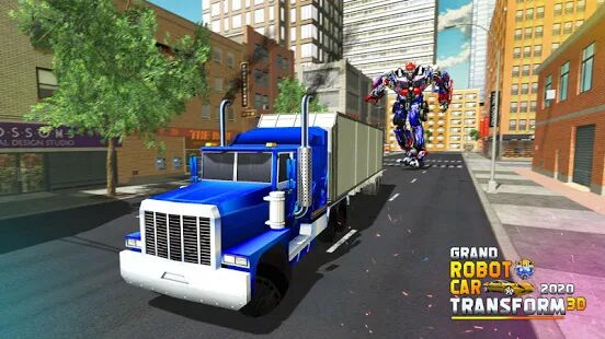 Скачать бесплатно Grand Robot Car Transform 3D Game [Мод открытые уровни] Зависит от устройства - RUS apk на Андроид