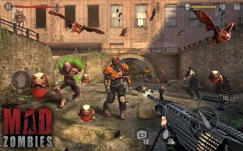 Скачать бесплатно Зомби : MAD ZOMBIES [Мод много монет] 5.27.0 - Русская версия apk на Андроид