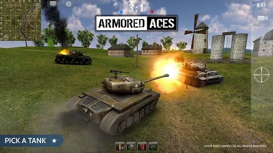 Скачать бесплатно Armored Aces - Танки в мировой войне [Мод безлимитные монеты] 3.1.0 - Русская версия apk на Андроид