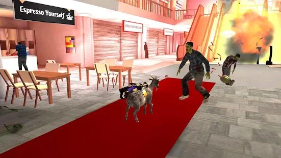 Скачать бесплатно Goat Simulator GoatZ [Мод меню] 1.4.6 - Русская версия apk на Андроид
