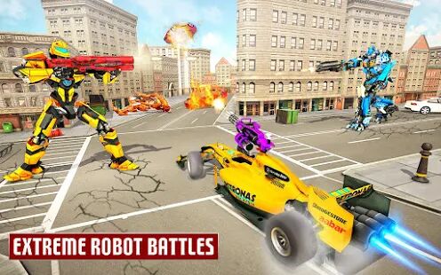 Скачать бесплатно Игра Dragon robot car - робот-трансформер игры [Мод много монет] 1.4.1 - RUS apk на Андроид