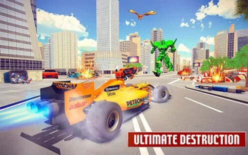 Скачать бесплатно Игра Dragon robot car - робот-трансформер игры [Мод много монет] 1.4.1 - RUS apk на Андроид