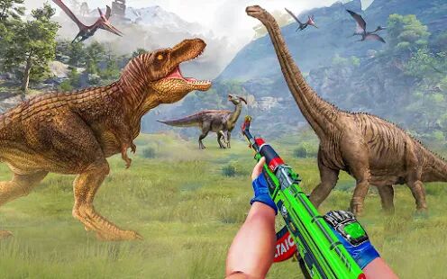 Скачать бесплатно Wild Animal Hunt 2021: Dino Hunting Games [Мод много денег] Зависит от устройства - Русская версия apk на Андроид
