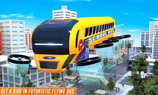 Скачать бесплатно Flying School Bus Robot: Hero Robot Games [Мод открытые покупки] 26 - RU apk на Андроид