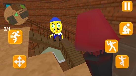 Скачать бесплатно Neighbor Sponge. Scary Secret 3D [Мод открытые уровни] 1.4 - RUS apk на Андроид