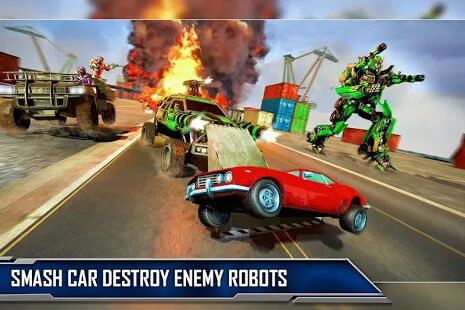 Скачать бесплатно Ramp Car Robot Transforming Game: Robot Car Games [Мод открытые покупки] 1.3 - RUS apk на Андроид