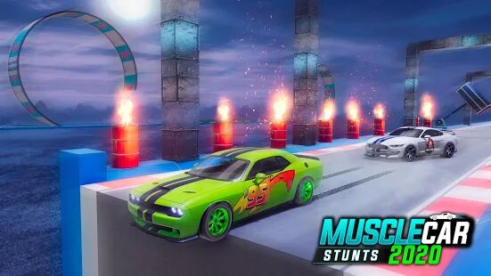 Скачать бесплатно Muscle Car Stunts 2020: Mega Ramp Stunt Car Games [Мод много монет] 2.7 - RU apk на Андроид