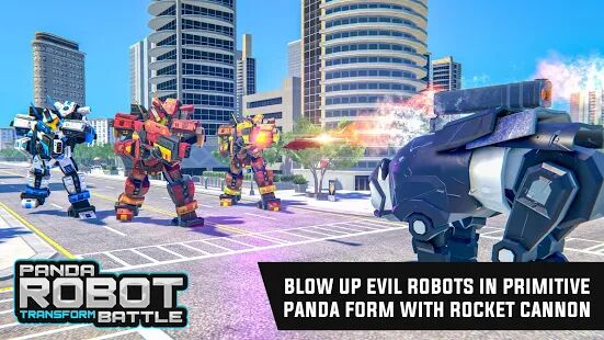 Скачать бесплатно Police Panda Robot Car Transform: Robot Car Games [Мод безлимитные монеты] 3.1 - RU apk на Андроид